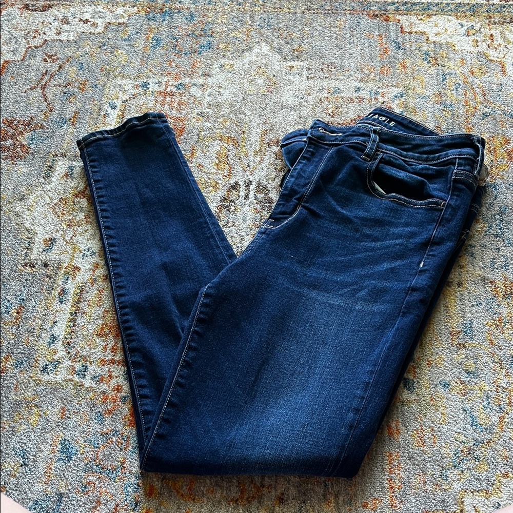 American Eagle Outfitters Dark Blue Denim Jeans